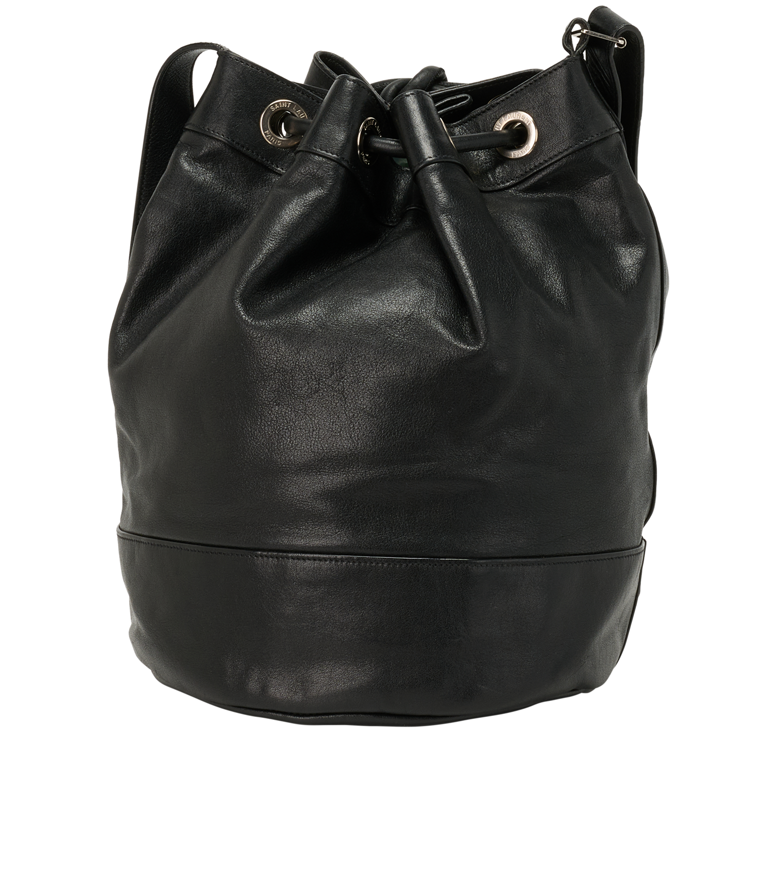 Medium Rider Bucket Bag, &pound;595, Handbags, Black, Leather, Back view